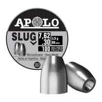 Comprar  Apolo Slug 7.62mm .30 Balines Puntas 60 Gr Lata X 100 Aire 