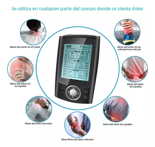 Electroestimulador muscular profesional EMS multifuncional, máquina de  fisioterapia Tens, almohadilla para aliviar el dolor, 4 canales de salida,  24 modos