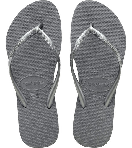 Ojotas Havaianas Mujer Slim Originales Lisas Con Tira Fina