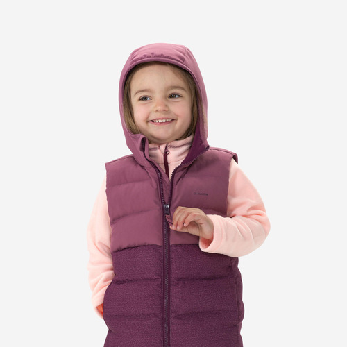 Chaleco Acolchado De Senderismo Morado Niños Quechua