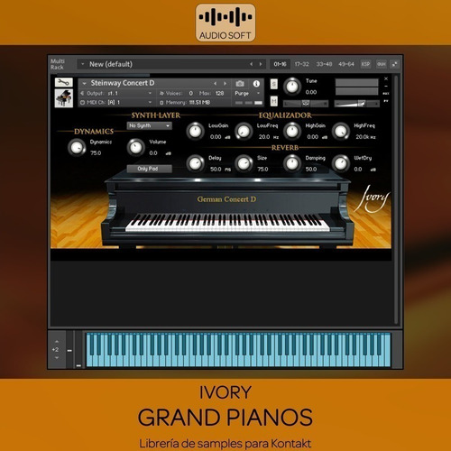 Librerias Kontakt - Synthogy Ivory Grand Pianos