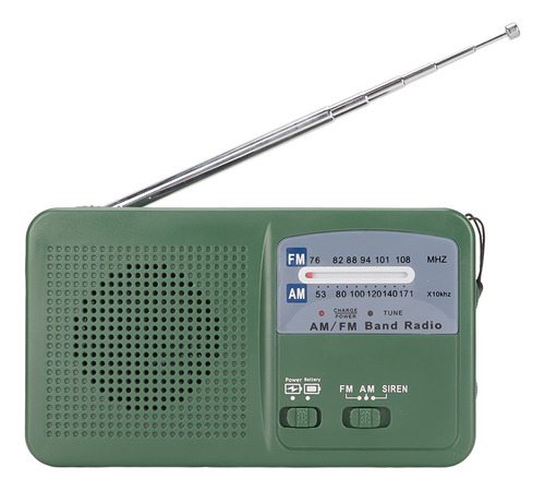 Linterna De Manivela Solar Radio 1led Linterna De Radio De