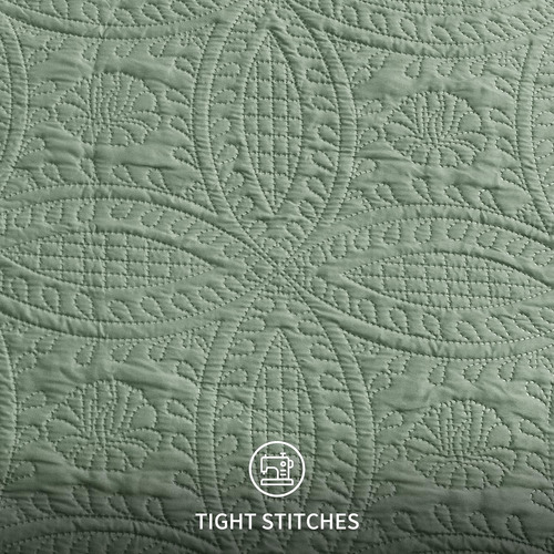 Love's Cabin King Size Quilt Set White Bedspreads - Suave...