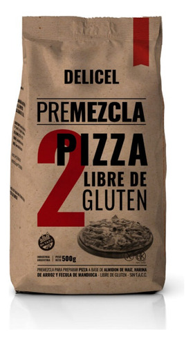 Premezcla Para Prepizza Sin Tacc Delicel X500grs Caja X12uni