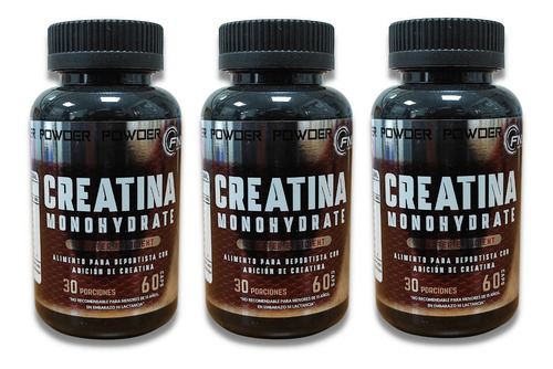 Creatina Fnl 3 Frascos 180 Capsulas Fitness. Envio Gratis