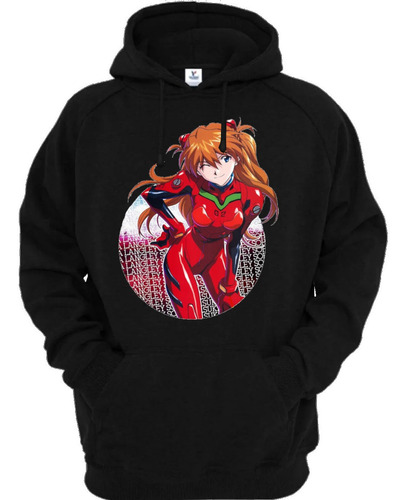 Sudadera Negra Asuka Anime Evangelion 02