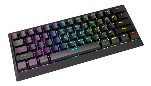 Imagen 4 de 7 de Teclado Mecanico Marvo Kg962 Gaming Rainbow 60% Switch Red