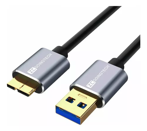 Cable Usb 3.0 Disco Duro Externo Macho A B Micro 65 Cm Hdd