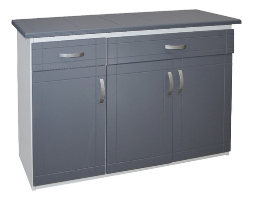 Mueble Para Cocina Base Para Cocina Brasil Gris Microondas G