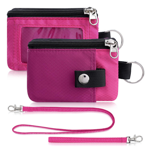 Artpaxy Cartera Minimalista Para Hombre Y Mujer, Rosa Profun