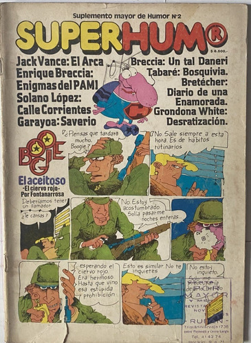 Superhumor N° 2 , 1980, Historieta, Fontanarrosa Tabaré, X7