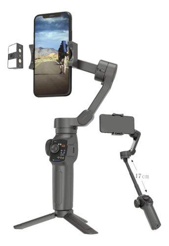 Estabilizador Gimbal L9 Con Seguimiento Inteligente Ai Color Negro