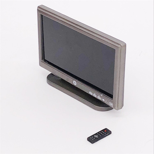 Minitelevisor De Pantalla Ancha En Miniatura De 1:12