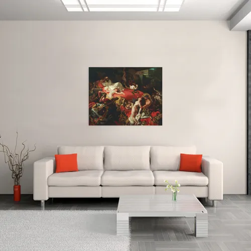 Cuadro Canvas La Muerte De Sardanapalo Delacroix 40x50 M Y C