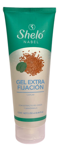 Gel Extra Fijacion Con Semilla De Linaza Shelo Nabel 250ml.