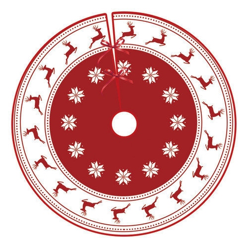 Pie Arbol Navidad 90cm Tapete Navideño Falda Árbol