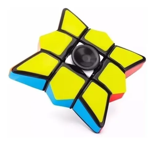 Spinner Cubo Magico 3 X 3 Magic Cube 2 En 1 Forma Estrella