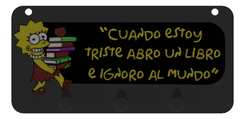 Porta Llaves Los Simpson Lisa. Frases 3d