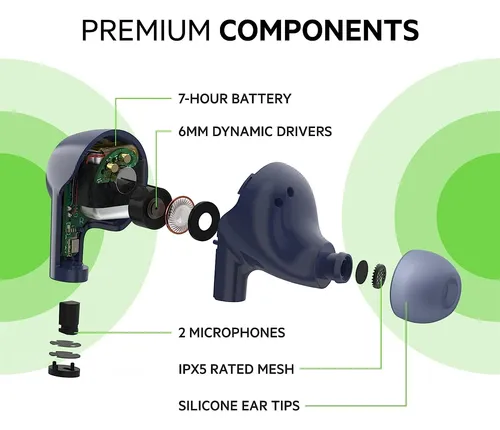 Belkin Soundform Rise - Auriculares Inalámbricos Con Funda D