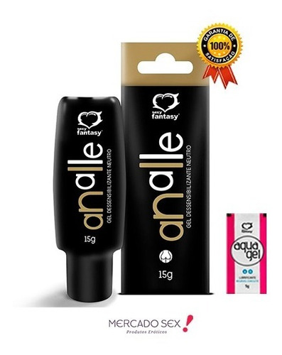 Gel Íntimo Lubrificante Anal Anestésico Extra Forte Sexshop