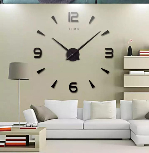 Reloj De Pared 3d Grande Números Full Diseños