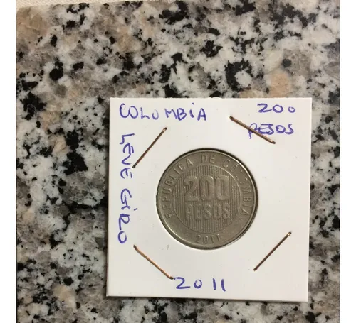Moneda 200 Pesos Colombia Error Leve De Giro (Usado)