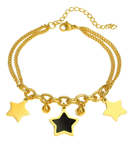 Pulsera Mujer Estrellas Regalo Elegante De Lujo 