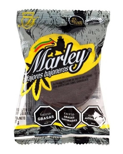 Imagen 2 de 4 de Alfajor Marley Clasico X 12 Unidades Blancos O Negros