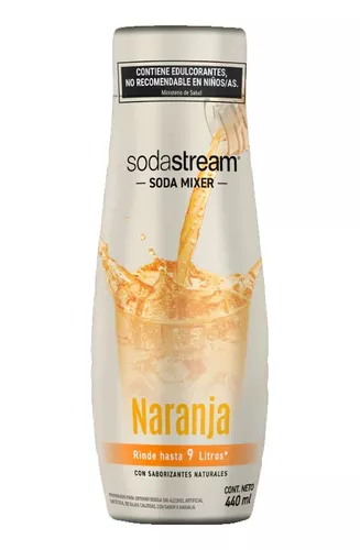 Soda Mixer Sodastream Zero Sabor Naranja Rinde 9 Litros