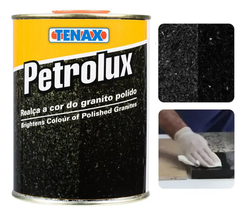 Kit 3x Petrolux Intensificador De Cor Mármore Granito Preto