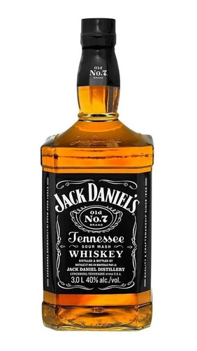 Botellon Whisky Jack Daniels N°7, 3 Litros Bourbon