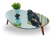 Comprar Demoglass Mesa de Centro Espelhada Organica Paris cor prateado
