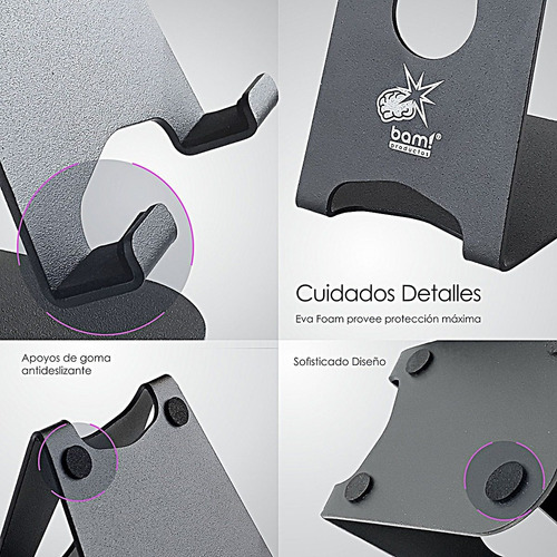 Imagen 6 de 7 de Soporte Tablet Bam T4 iPad Samsung, Etc De 4 A 14 Premium!