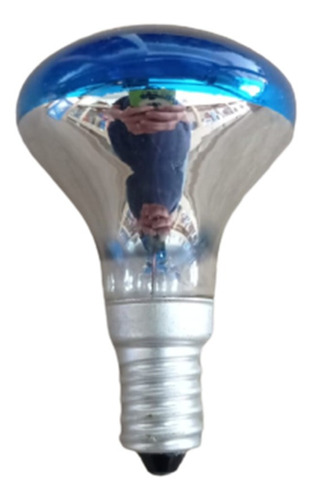 Lampada Mini Refletora Azul R44 110v 40w E14 Para Abajur 