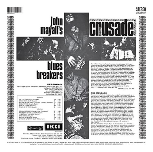 Vinilo: Crusade 180 G