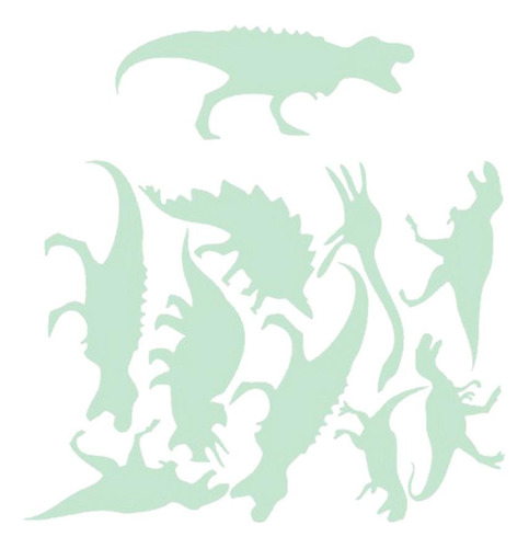 Etiqueta Na Escuridão Decoração Quarto 9x Dinossauro