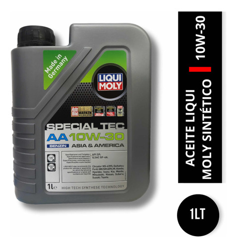 Aceite Liqui Moly 10w30 Sintético