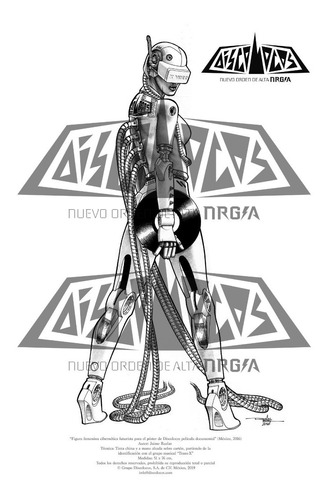 Imagen 1 de 3 de Póster Figura Cibernética Futurista  Por Jaime Ruelas 