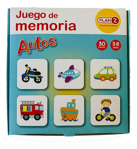 Imagen 1 de 8 de Juego Mesa Memoria Transportes Didactico Infantil Niño