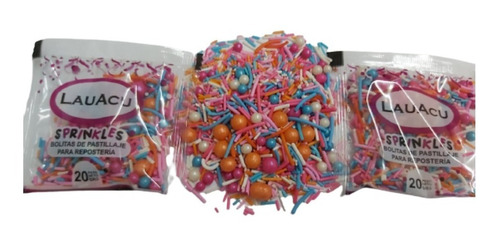 Imagen 1 de 2 de  Sprinkles Comestibles Candy 20 Grs  / Lauacu