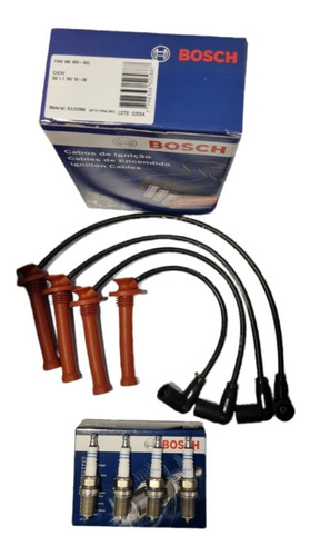 Kit Cables Y Bujías Chery Qq 2009 Al 2015 Bosch