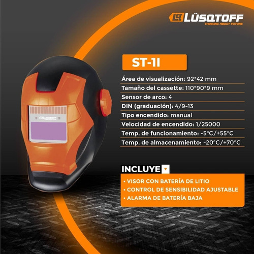 Mascara Fotosensible Lusqtoff Din16 + Escuadra Magnética