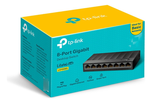 Switch Internet Tp-link 8 Puertos Gigabit 10/100/1000 1008g