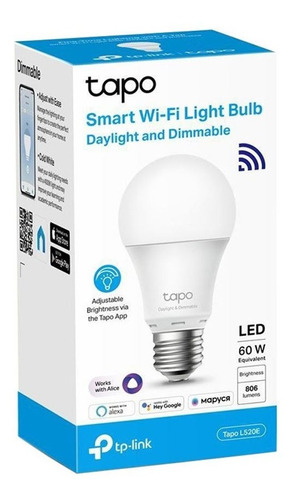 Gratis!!! Foco Tp-link Tapo L520e Smart Light Led Wi-fi Alex