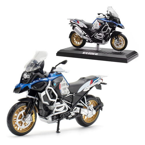 Bmw R1250 Gs Miniatura Metal Motocicletas De Turismo 1/12