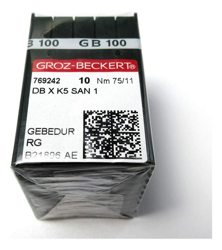 100 Agujas De Máquina De Bordar Groz Beckert Dbxk5 San...