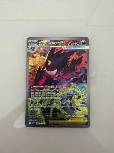 Carta Pokemon Mega Gengar Ex 284/217 Original Copag Novo