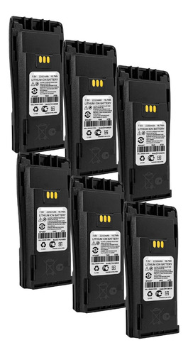 6 Baterías Rad Power Radios Motorola Dep450 Ep450 Nntn4497