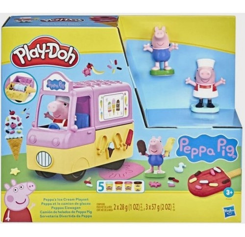 Massinha Play-doh Sorveteria Divertida Da Peppa Pig - F3597