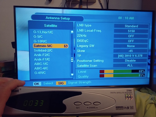Receptor Satelital Mpeg2 Pansat 2500